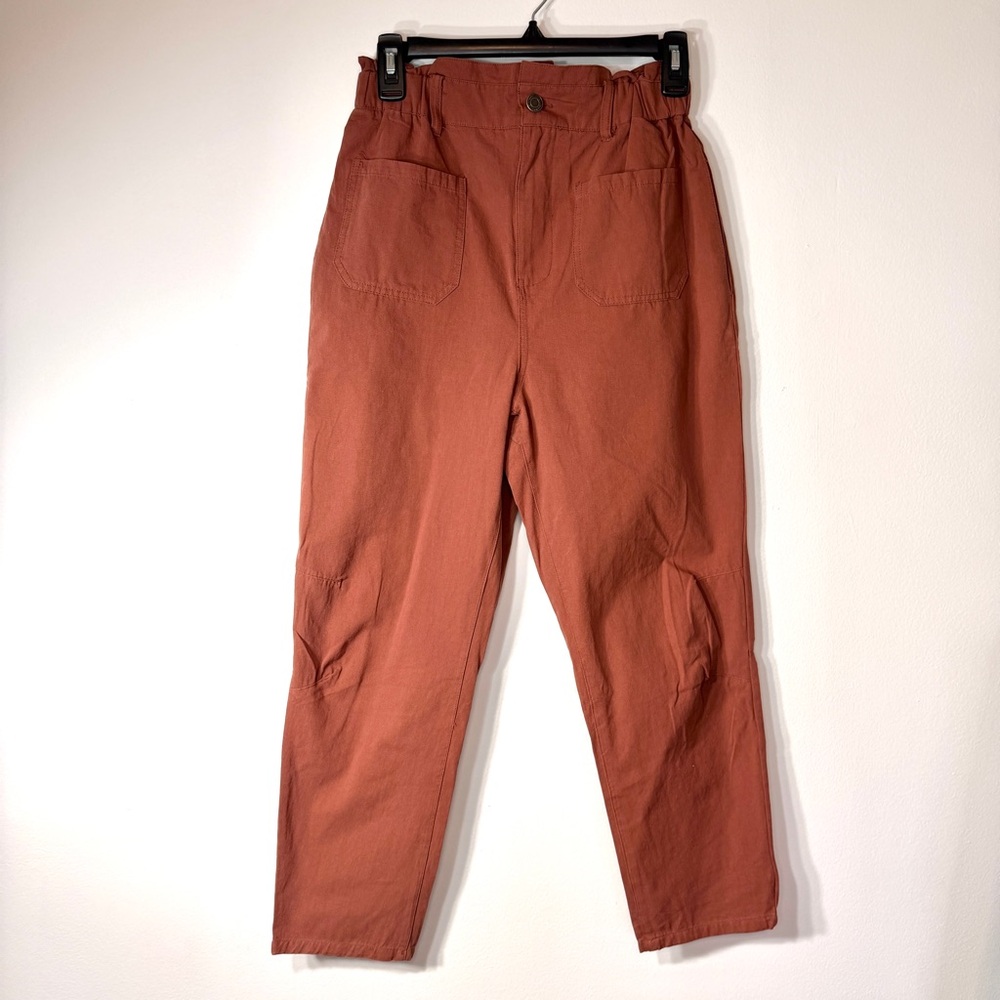 Easel NWT rust high rise paperboy pants size S • comfy casual vibes
